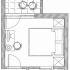 Apartments Tucepi Jakic, Room 2+0, private accommodation in city Tučepi, Croatia - tlocrt Soba